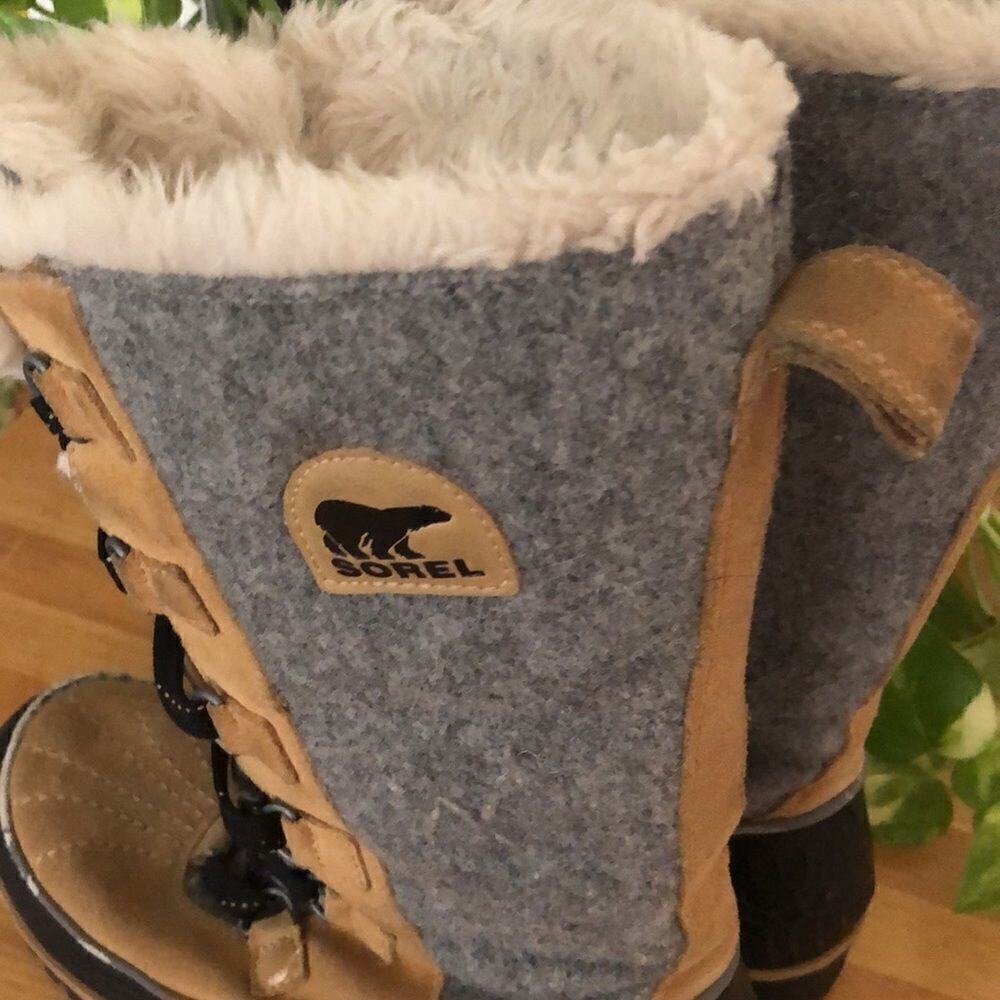 Sorel Fleece Lined Boots Size 7 - Picture 3 of 9
